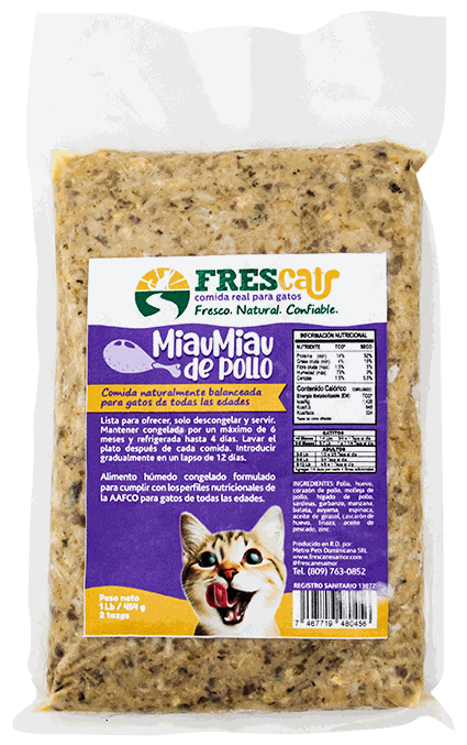 FRESCAT MIAU MIAU DE POLLO 1LB