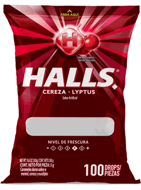 HALLS CHERRY-LYPTUS 100S