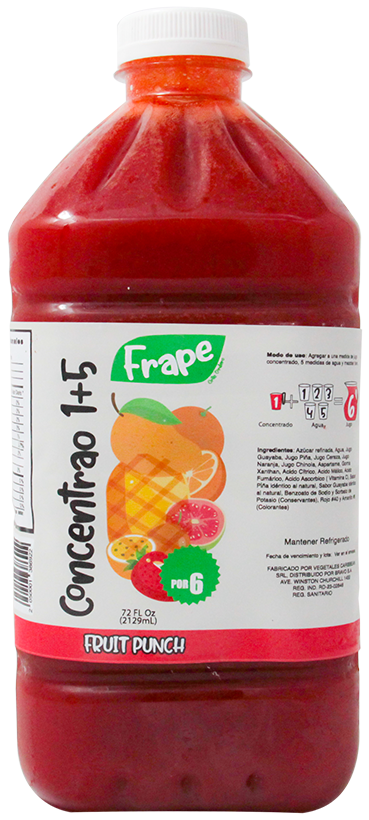 FRAPE JUGO CONC FRUIT PUNCH 72 OZ