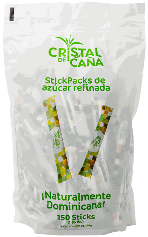 CRISTAL DE CAÑA AZUCAR REFINO STICK FDA