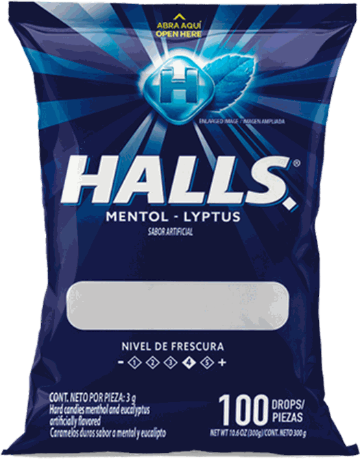 HALLS MENTHO-LYPTUS 100S