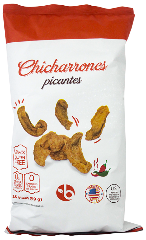 BRAVO CHICHARRON PICANTE 3.5 OZ
