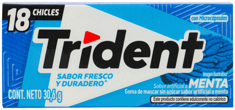 TRIDENT 5S GOMA DE MASCAR MENTA