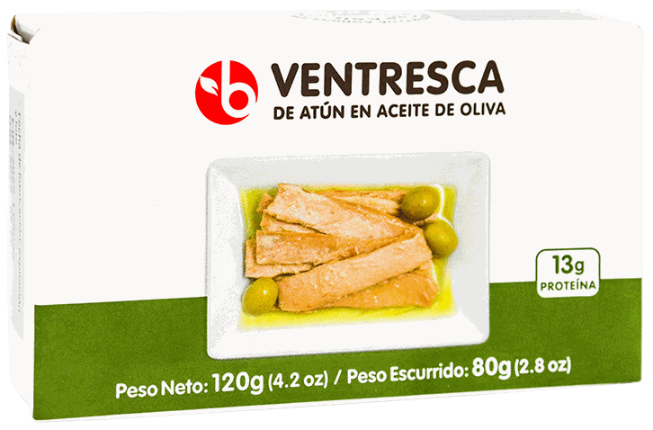 BRAVO VENTRESCA ATUN EN ACEITE OLI 120GR