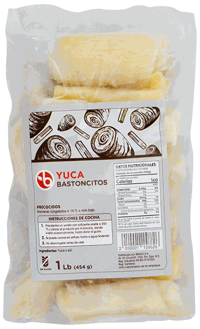 BRAVO BASTONICTOS YUCA 1 LB