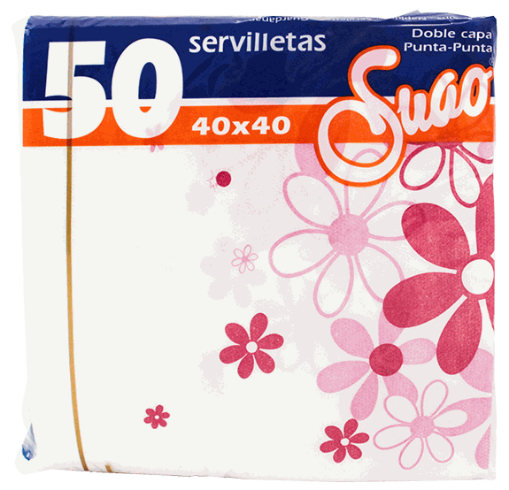 Suao Servilleta Flores 40x4050 UND