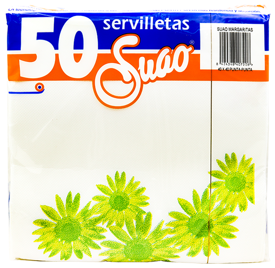 SUAO SERVILLETA MARGARITA 40X40 50/1