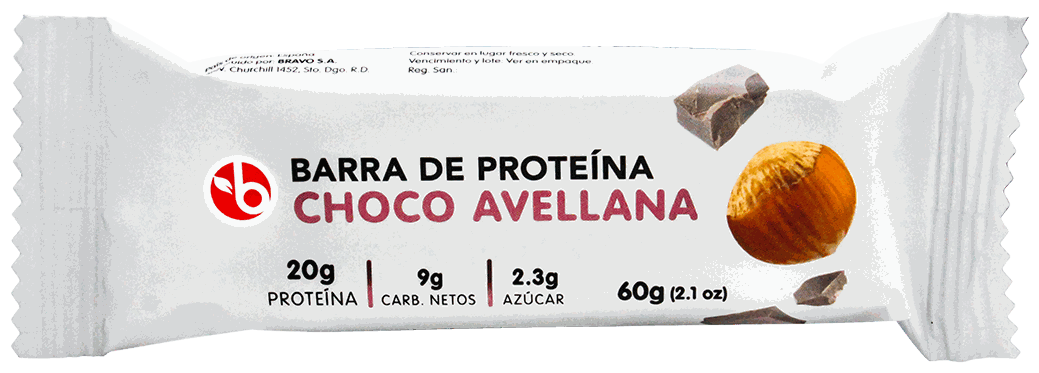 BRAVO BARRA PROT CHOCO AVELLANA 60 GR