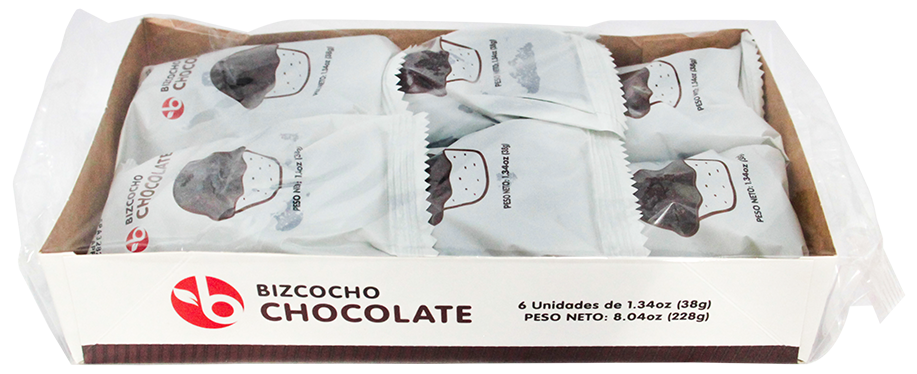 BRAVO BIZCOCHO CHOCOLATE 6/228 GRS
