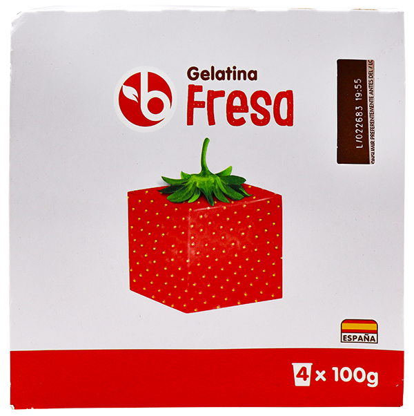 BRAVO GELATINA FRESA 4X100 GR