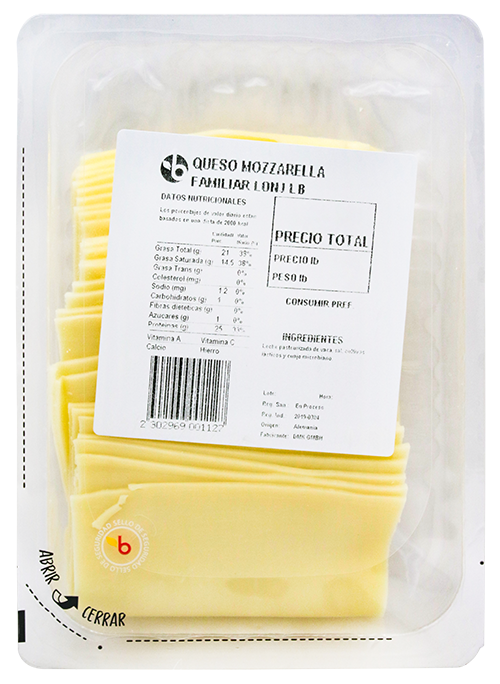 Queso Mozzarella Familiar LonjLB