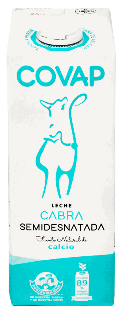 COVAP LECHE SEMI UHT CABRA 1LT