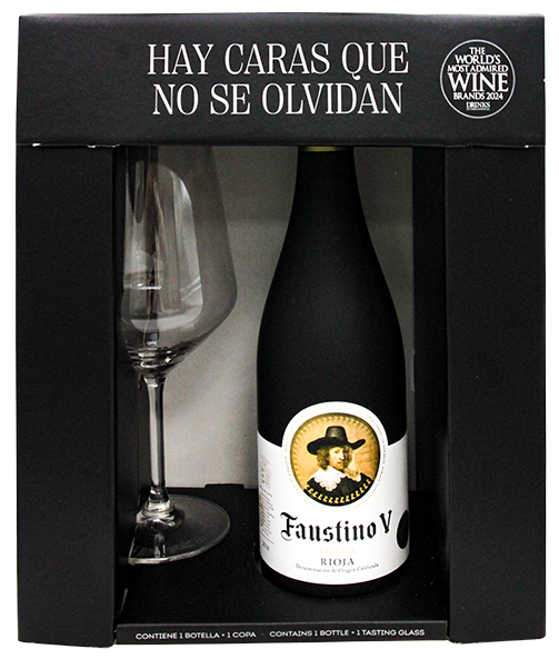 FAUSTINO VINO RESERVA 75 CL + COPA
