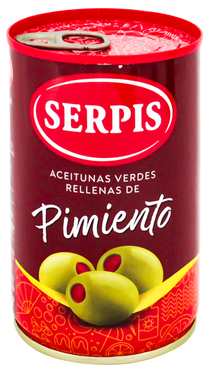 SERPIS ACEITUNAS PIMIENTOS 300 GRS
