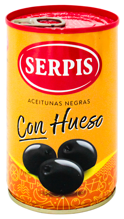 Serpis Aceitunas Negras C/huesos300 GR