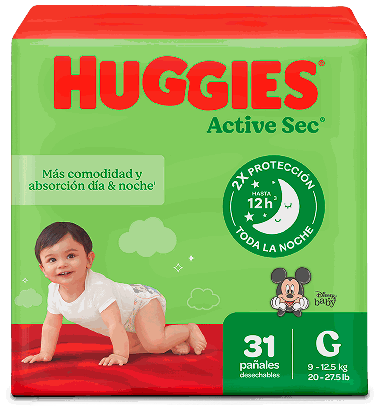 HUGGIES ACTIVE SEC JUMBO P3 6X31