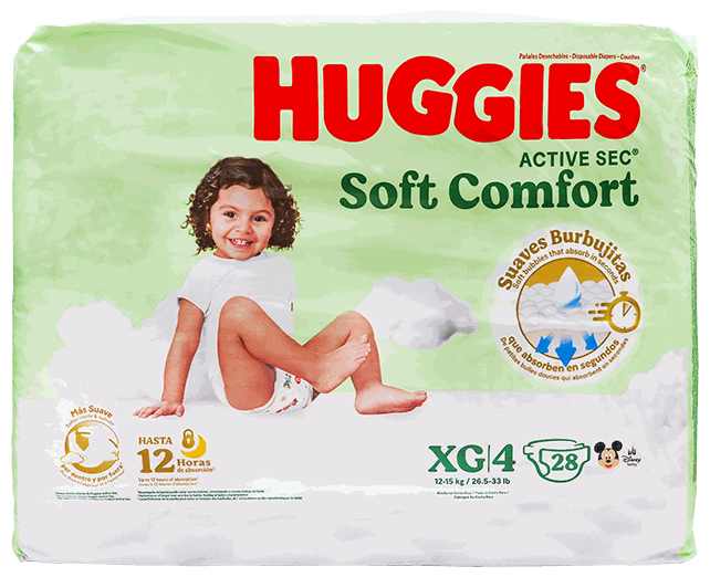HUGGIES ACTIVE SEC JUMBO P4 6X28