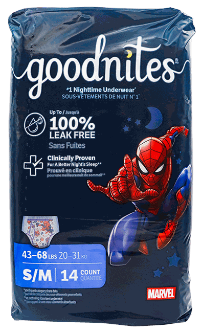 HUGGIES GOODNITES BOY S/M JUMBO 4X14