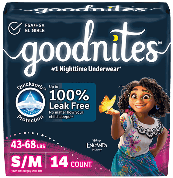 HUGGIES GOODNITES GIRL S/M JUMBO 4X14