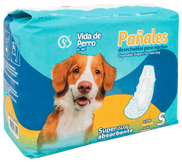 VDP PAÑAL DESECH PERRO MACHO 1/12 SM