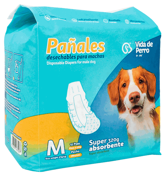 VDP PAÑAL DESECH PERRO MACHO 1/12 MD