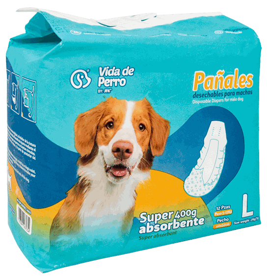 VDP PAÑAL DESECH PERRO MACHO 1/12 LG