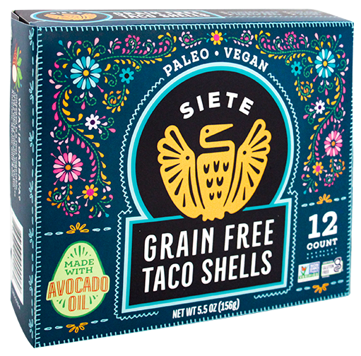SIETE GRAIN FREE TACOS DUROS 12 UN