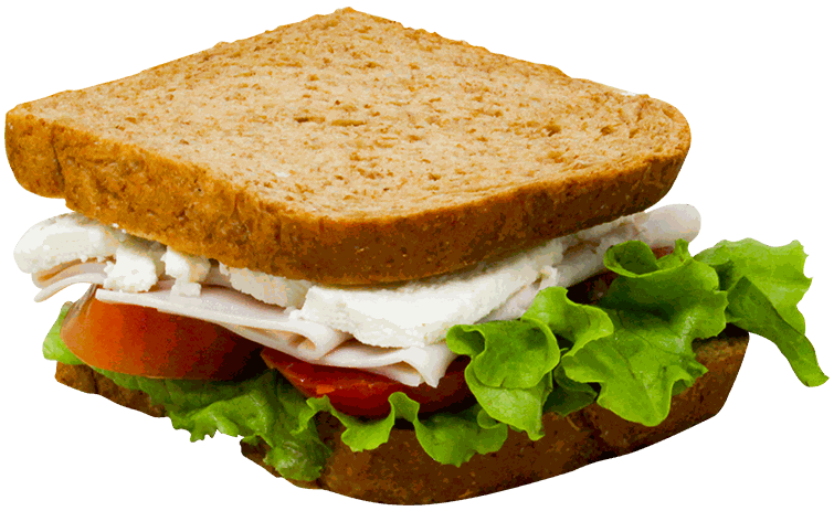 CAF SAND. INTEGRAL JAMON DE PAVO
