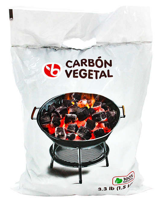 BRAVO CARBON VEGETAL 3.3 LB(1.5 KG)