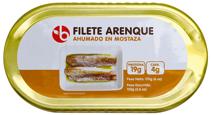 BRAVO FILETE ARENQUE AHU MOSTAZA 170 GR