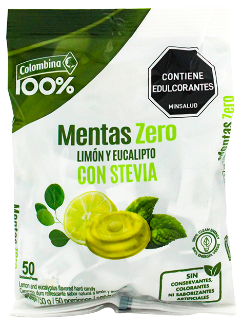 COLOMBINA MENTAS 100% LIMON EUCALIPTO