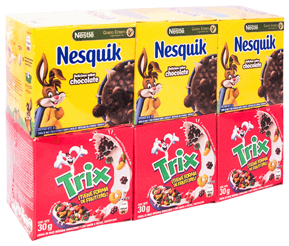 NESTLE CEREAL NESQUIK+TRIX 6 PACK 30 GR