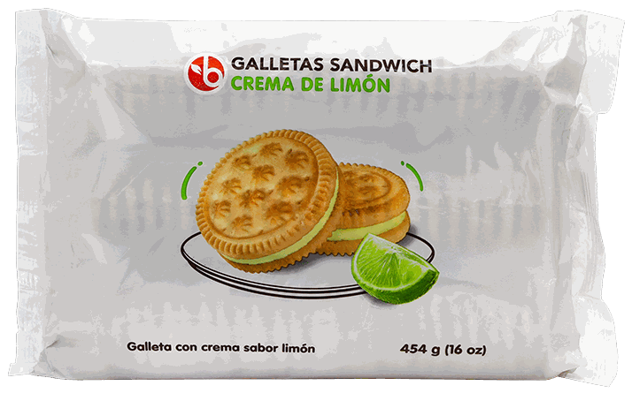 BRAVO GALLETAS SANDWICH LIMON 16 OZ