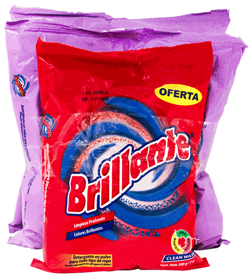 BRILLANTE DETERG POLVO 2X360GR + 200 GR