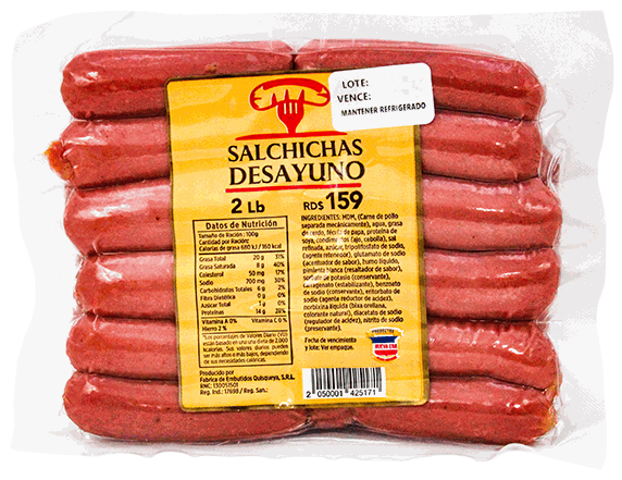 NUEVA ERA SALCHICHAS DESAYUNO 2 LB