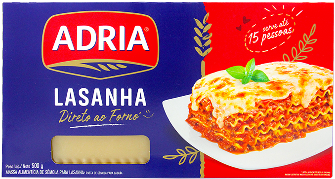 ADRIA PASTA LASAGNA 500 GR