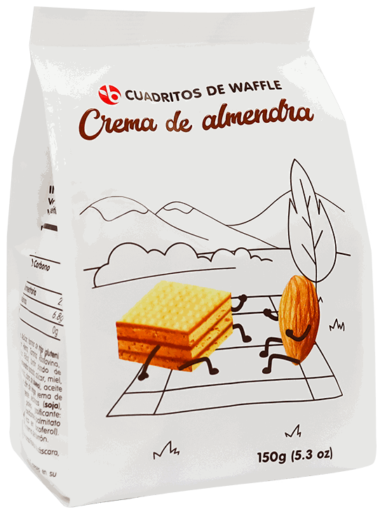 BRAVO MINI WAFER CREMA ALMENDRA 150 GR