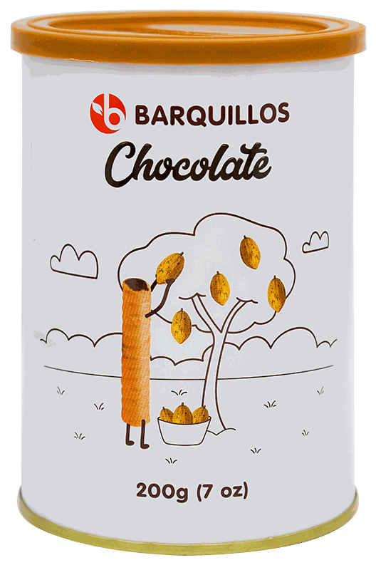 BRAVO BARQUILLO RELLENO CHOCOLATE 200 GR