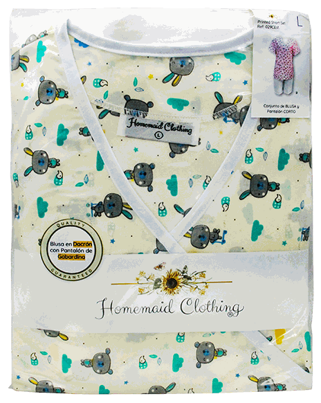 UNIFORMES HOMETMAID PRINTED SHORT 014 L