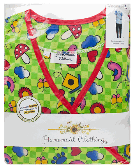 UNIFORMES HOMETMAID PRINTED LONG 07 L