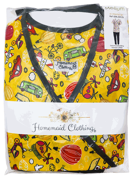 UNIFORMES HOMETMAID PRINTED LONG 07 2XL