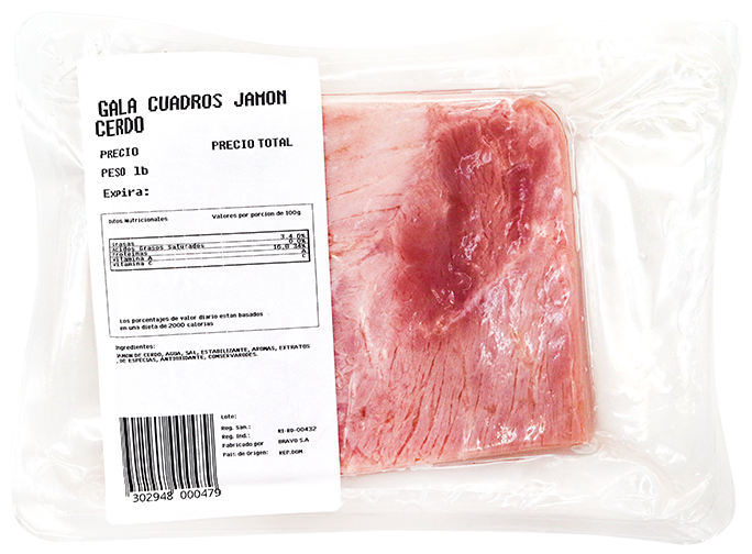 GALA CUADROS JAMON CERDO LB