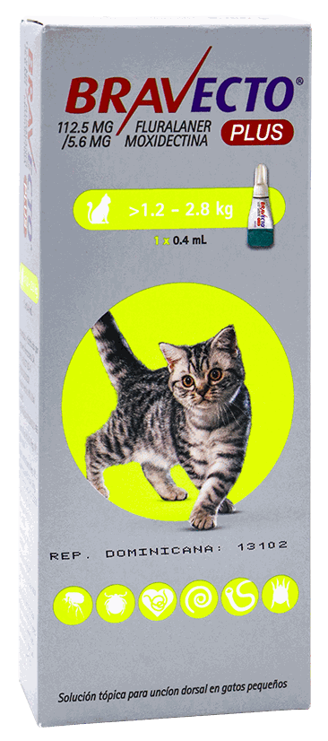 MALLEN BRAVECTO PLUS GATOS 112.5 MG