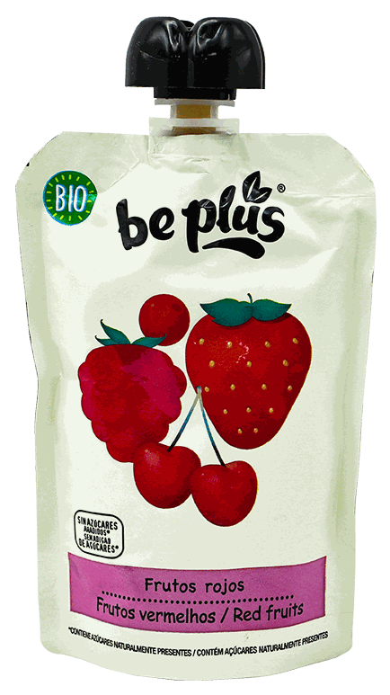 BEPLUS BIO COMPOTA FRUTOS ROJOS 100 GR
