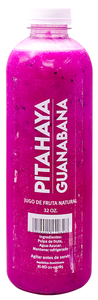 JUGO PITAHAYA GUANABANA 32 OZ (DELIDOM)