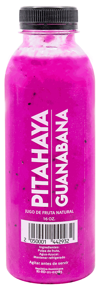 JUGO PITAHAYA GUANABANA 16 OZ