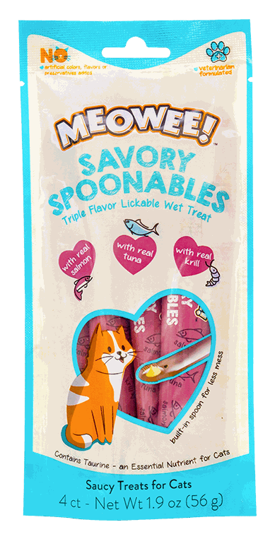 MEOWEE TREAT CAT SPNBLE SALM/TK 1.9OZ