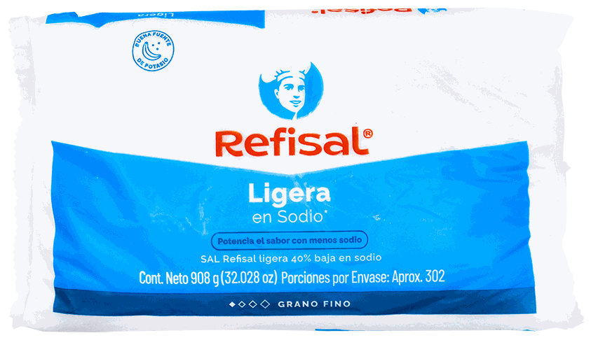 REFISAL SAL LIGERA EN SODIO 908 GR