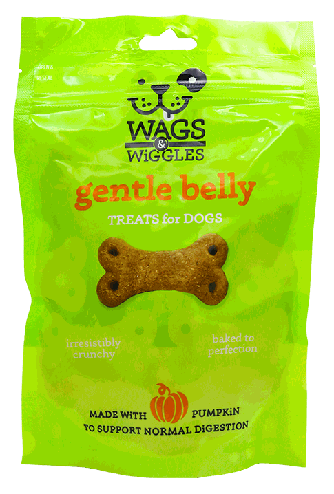 WAGS&W GENTLE BELLY PUMPK TREATS DOG