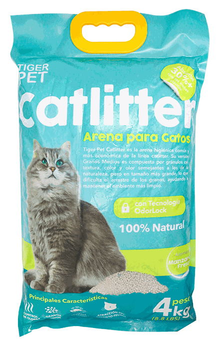 TIGER PET ARENA P/GATO 4KG SURT MZNA